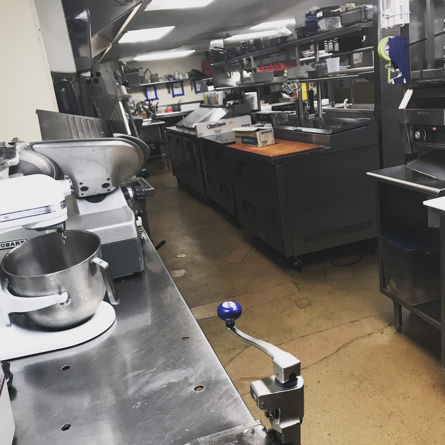 Chef Morris's professional kitchen